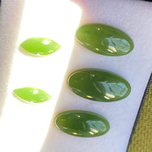 Nephrite Jade, Finest Jade, Top Color, Set of 5